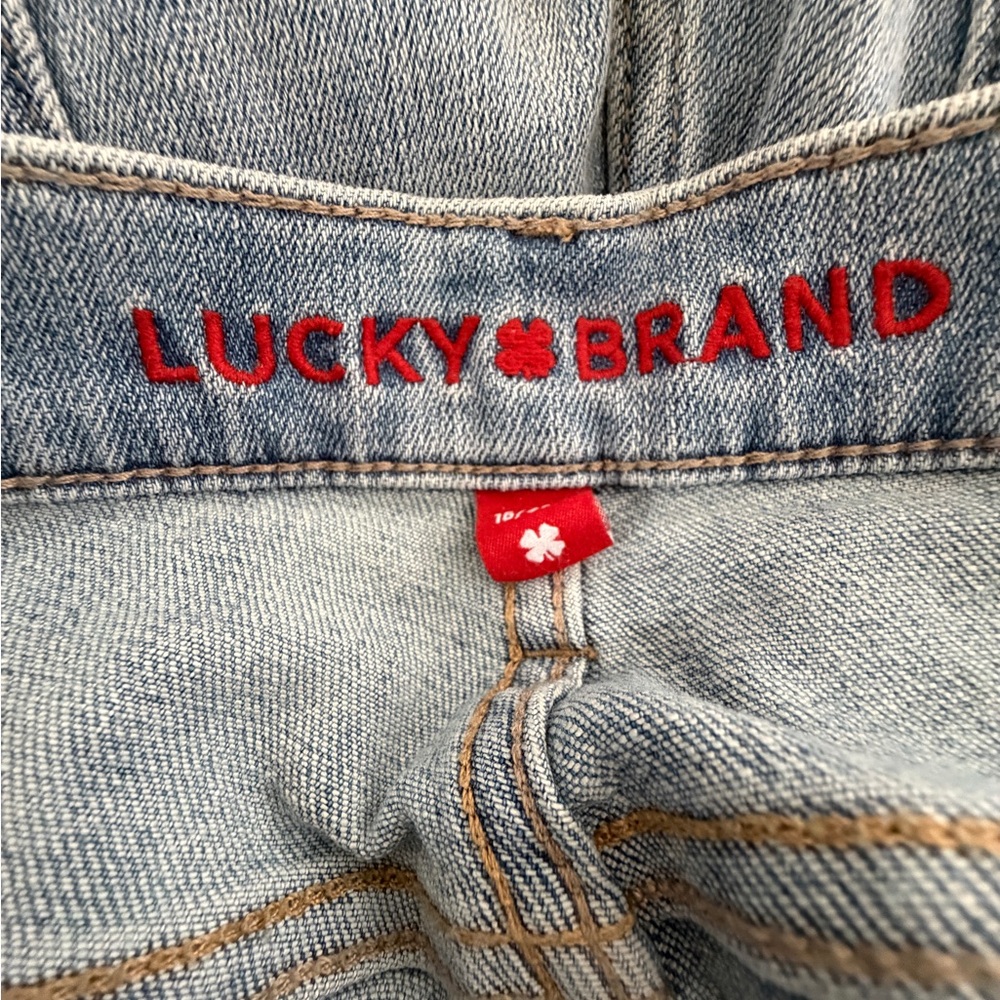 Lucky Brand Sweet Mid Rise Straight Jeans Womens 16 Light Blue Excellent Denim - Picture 5 of 9